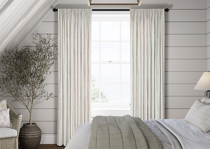 Vintage Stripe, Pastels - Made to Measure Curtains - Image 3